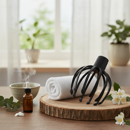 Electric Octopus Scalp Massager – Rechargeable Head Massage Tool